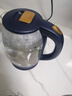 半球（PESKOE） 電水壺 304不銹鋼電熱水壺 1.8L家用電壺開(kāi)水壺熱水壺 高硼硅玻璃水壺 養生壺 1.8L 藍色 曬單實(shí)拍圖