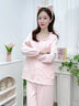 芬也（FENYE）月子服夏季薄款純棉孕婦哺乳睡衣十月份產(chǎn)婦產(chǎn)后純色家居服套裝 粉漫霧柔【山云棉 7A抑菌】 L 曬單實拍圖