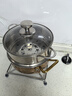 金鑰匙（GOLDEN KEY）玻璃G型鍋蓋煎鍋蓋蒸鍋蓋湯鍋蓋18cm（鋼珠款）GK-BG180-G 曬單實(shí)拍圖