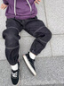 G.DUCKKIDS男童加絨褲子秋冬兒童牛仔褲加厚保暖中大童運動褲百搭男孩長褲春 黑色-春秋款 140碼 建議身高125-135cm左右 曬單實拍圖