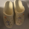 名創(chuàng)優(yōu)品（MINISO）洞洞鞋男女夏季外穿涼鞋防滑厚底踩屎感包頭涼拖鞋 卡其+海洋星星 曬單實拍圖