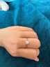 DRAGBOLL莫桑石鉆戒pt950純銀情侶對戒男女結婚求婚紀念日送對象生日禮物 輕奢女戒1克拉活口+男戒1克拉活口 曬單實(shí)拍圖