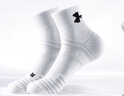安德瑪（Under Armour）襪子【3雙】籃羽毛球運動(dòng)襪男女跑步中筒薄款防臭毛巾短棉襪 曬單實(shí)拍圖