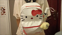 Hello Kitty日系Hellokitty書(shū)包少女可愛(ài)大小號學(xué)生pu背包小眾百搭卡通雙肩包 大號KT貓 曬單實(shí)拍圖