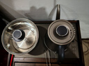 FUNORK 全自動上水電熱水壺泡茶專用茶臺燒水壺一體機(jī)電茶壺?zé)鞒樗枳啦鑾浊度胧讲杈咛籽b 1L 清潔款-雙壺上水【37x20cm】 曬單實(shí)拍圖