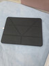 閃魔 適用ipad air7/6保護套11英寸M3芯片25/24款ipad air7/6保護殼透明亞克力橫豎支撐黑色 曬單實(shí)拍圖