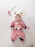 巴帝巴帝【孕媽有禮】純棉嬰幼兒童連體衣爬服哈衣睡衣 紅色80cm 曬單實(shí)拍圖