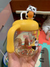 貝親水杯 兒童水杯熊貓牛奶杯1-3歲寶寶喝水喝奶PPSU直飲奶瓶吸管杯 香蕉牛奶黃 330ml 曬單實(shí)拍圖