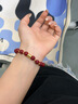 戀晴小蠻腰滿圈足銀手鏈女士轉運珠朱砂手串七夕情人節(jié)禮物送女友老婆 曬單實拍圖