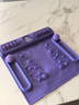 英爾健指壓板腳底按摩腳墊穴位疏通腳心指壓板仿鵝卵石慢跑圓形墊 香芋紫拼接板 曬單實(shí)拍圖