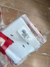 德力西（DELIXI）開(kāi)關(guān)插座 CD815系列 10A斜五孔插座10只裝 QSE86ZS/3*10 曬單實(shí)拍圖