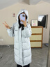 波司登（BOSIDENG）于適同款25新款羽絨服男女同款情侶長款寬松舒適連帽面包服外套 【店長推薦】淡灰藍(lán)|5979 S 160/84A 體重約110-125斤 曬單實拍圖