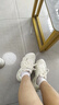 ACLNX老爹鞋女2025新款秋冬季小白鞋小個(gè)子增高6cm休閑鞋厚底運動(dòng)鞋子 米白色 38 (240mm) 曬單實(shí)拍圖