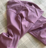 無印良品（MUJI）Walker 女式 易干 半長收腿褲 BIG04A3S 打底褲 煙熏粉色 L 曬單實拍圖