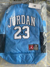 Jordan耐克AJ喬丹23號美式學(xué)生雙肩包 大容量多袋戶外通勤   北卡藍(lán) 曬單實拍圖