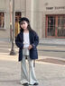 艾卡諾 I.KARNOW女童喇叭褲2025秋季新款假兩件兒童褲子春秋款中大童黑色微喇長(cháng)褲 18372黑色+18372灰色【兩條裝】 140 曬單實(shí)拍圖