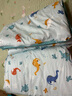 水星兒童（MERCURY Kids）水星家紡 幼兒園抗菌七件套(湖水綠/遠(yuǎn)古龍)0.6-1m床 嬰幼兒A類 曬單實(shí)拍圖