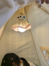察今多巴胺小夜燈宿舍臥室床頭懸掛式氛圍燈睡眠燈掛壁裝飾吊燈充電 甜心粉大眼仔 曬單實(shí)拍圖