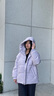 波司登（BOSIDENG）25新款羽絨服女短款寬松休閑通勤連帽冬季舒適保暖外套B250245202 風(fēng)鈴淡紫6453 M 165/88A 體重約110-120斤 曬單實(shí)拍圖