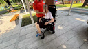 Roliallworld德國 電動爬樓梯輪椅上下樓梯輪椅爬樓機(jī)老年人全自動神器履帶式 科技輕便丨19KG+13A鋰電+超萬好評ABL05 曬單實拍圖