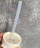 UBMOM嬰兒童水杯一體彈蓋吸管保溫杯防漏不銹鋼刻度一歲小月齡外出喝奶 彈蓋式寶寶吸管保溫杯 咖色 220ml 曬單實(shí)拍圖