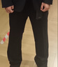 報喜鳥(niǎo)商務(wù)西服套裝(西褲)男純羊毛直筒正裝長(cháng)褲KEBD246080U黑86 曬單實(shí)拍圖
