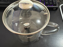 HUYO玻璃杯帶蓋水杯耐高溫家用大容量早餐牛奶刻度杯辦公咖啡泡茶杯子 雙刻度杯550ml【耐熱防爆】+勺子 曬單實拍圖