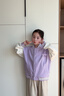 小馬寶莉女童外套秋季2025新款中大童女孩棒球服春秋款兒童運動(dòng)休閑童裝 紫 甜美珍奇X 110 曬單實(shí)拍圖