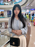 CinvaiKrose通勤包包女包2025年新款斜挎包女士單肩菱格鏈條包教師節(jié)禮物生日 黑色Black【小號】送女友老婆走心 曬單實拍圖