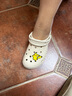 卡駱馳crocs七夕情人節(jié)禮物貝雅云彩女士洞洞鞋戶外休閑鞋|208186 冬日白-11S(含智必星) 38 (240mm) 曬單實(shí)拍圖