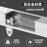 水星家紡窗簾軌道免測量鋁合金伸縮滑輪掛鉤窗簾配件頂裝側(cè)裝1.0～1.8米 曬單實拍圖
