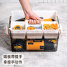 禧天龍多功能五金大小號工具箱家用畫(huà)筆收納盒車(chē)載整理箱雙層16升 灰色 曬單實(shí)拍圖