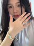 金店同款999純銀莫桑石莫桑鉆鉆戒女士七夕情人節禮物送女友 【奢品·女戒】 禮盒：情定此生 開(kāi)口可調節 曬單實(shí)拍圖