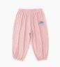 嘟嘟家兒童休閑褲夏裝寶寶褲子夏季男童運動(dòng)長(cháng)褲女童童裝寬松 粉色 100 曬單實(shí)拍圖