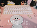 羅技（Logitech）時(shí)尚系列K380藍(lán)牙鍵盤 無線鍵盤Mac筆記本平板IPAD電腦靜音鍵盤安卓手機(jī)多設(shè)備超薄家用巧克力按鍵 粉色-鍵鼠套裝 曬單實(shí)拍圖