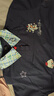 LDBE美式復(fù)古小狗刺繡假兩件短袖t恤女夏季新款學(xué)院風(fēng)polo領(lǐng)拼接上衣 藏青色 L 曬單實(shí)拍圖