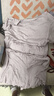 ubras25年新品呼呼睡衣女親膚莫代爾長(zhǎng)袖套裝情侶家居服男高彈柔軟 女款短袖短褲-粉紫色 L 曬單實(shí)拍圖