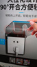 國際電工86型插座防水罩自粘貼式開關(guān)電源保護(hù)蓋套防水盒浴室衛(wèi)生間防濺盒 一位防水盒-86型通用【黑透明】 曬單實拍圖