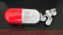 水月雨音樂膠囊PILL 藍(lán)牙耳機(jī)耳夾式AI降噪藍(lán)牙6.0真無線開放式不入耳高音質(zhì)跑步運(yùn)動(dòng)通話音樂耳機(jī)防掉 紅色 曬單實(shí)拍圖