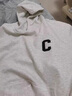 魯雅爾潮流cleafit簡約美式復(fù)古連帽衛(wèi)衣男秋季寬松百搭中山外套男裝新 白灰色 XL 曬單實拍圖