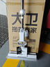 大衛(wèi)膠棉拖把33cm海綿頭桿長132cm2頭M11 PVA膠棉滾輪式雙排擠水 曬單實拍圖