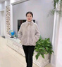 俞兆林（YUZHAOLIN）媽媽冬裝外套洋氣高貴水貂絨大衣中老年女秋冬裝2024新款皮毛一體 加厚 灰色 XL （推薦90-105斤） 曬單實(shí)拍圖