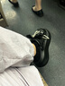鉑吶苓少女心洞洞鞋女夏天外穿厚底增高EVA涼拖鞋兩穿包頭蝴蝶結(jié)時尚ins 黑色+黑色絲帶珍珠【37-38】 曬單實(shí)拍圖