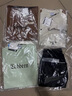 卡賓（CABBEEN）【國潮刺繡】千鳥格提花短袖T恤男2024夏季新款潮牌寬松上衣 煤黑色01 L /175/50 曬單實(shí)拍圖