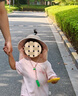 kocotreekk樹兒童帽子防紫外線大帽檐空頂帽透氣男女孩護(hù)脖披肩帽藕荷粉M 曬單實拍圖
