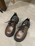 ZHR厚底小皮鞋女復古英倫系帶瑪麗珍鞋配裙子jk鞋簡(jiǎn)約時(shí)尚樂(lè )福鞋女鞋 咖色 37 曬單實(shí)拍圖