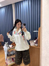 魯雅爾美式重磅印花連帽衛(wèi)衣女早秋季新款寬松設計感小眾高街上衣服情侶 白灰色 L 建議100斤到120斤 曬單實拍圖