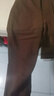 百圖betu女裝秋季新款休閑褲高腰煙管顯瘦卷邊小腳口西褲2309T67 深啡 L 曬單實(shí)拍圖