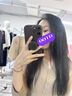 UR秋季新款女裝曠野美拉德百搭修身針織開(kāi)衫UWB940014 黑色 S 曬單實(shí)拍圖