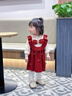 優(yōu)奇女童紅色毛衣連衣裙冬季2025秋裝針織嬰兒洋氣長袖寶寶禮服公主裙 萌萌小兔子 100 曬單實拍圖